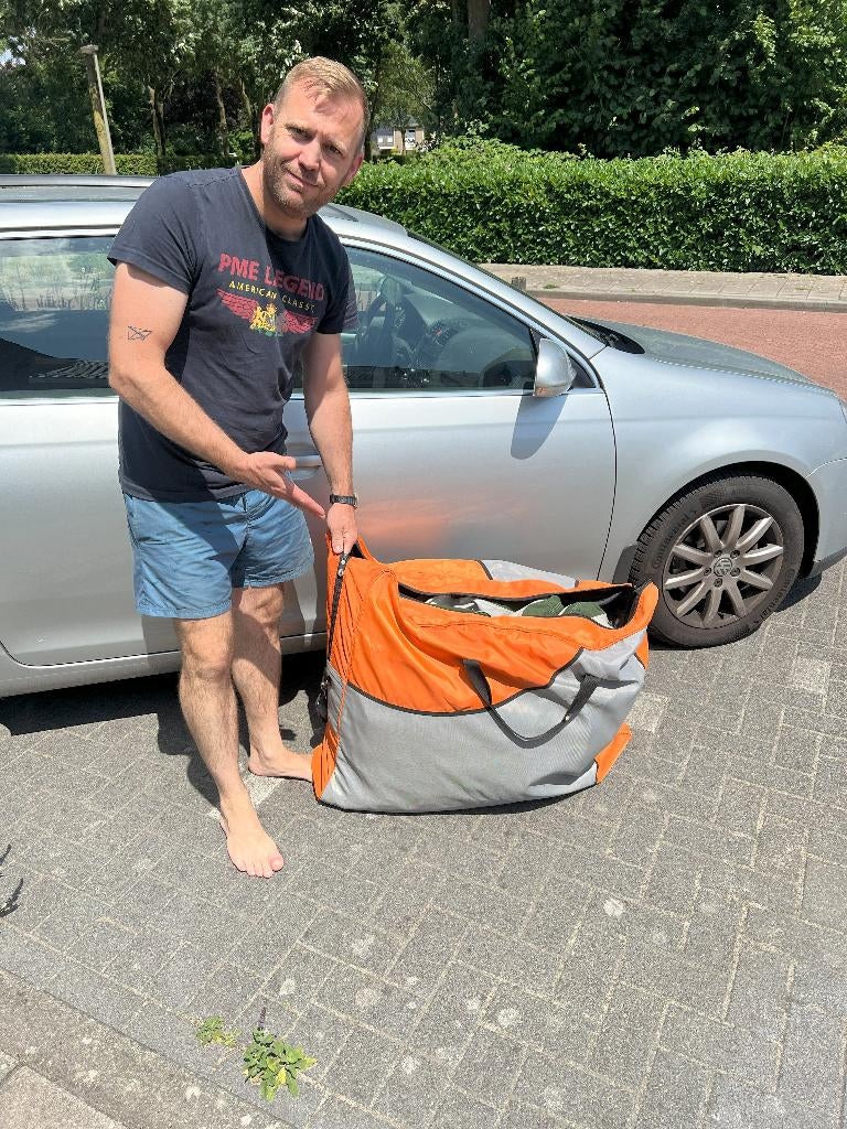 Voortent Baco Groen (5,60 omloopafmeting), Caravans en Kamperen, Tenten, Ophalen, Gebruikt