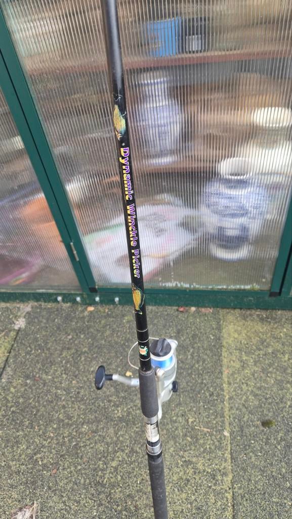 Dynamic Winkle Picker vishengel met molen, Ophalen of Verzenden, Gebruikt, Complete hengel