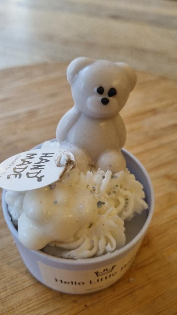 Handgemaakte Kaars - Paraffinevrij - Deco by Deez, Ophalen, Overige materialen, Nieuw, Crème