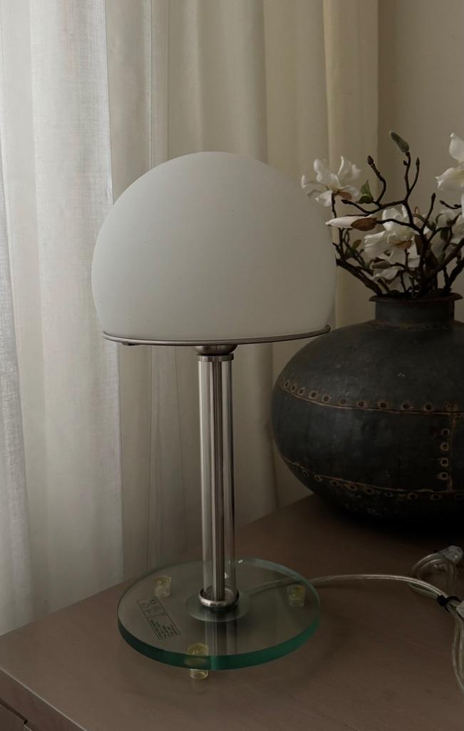 Paddenstoel lamp Bauhaus stijl, Modern art-deco bauhaus minimalism, Ophalen of Verzenden, Zo goed als nieuw, Glas