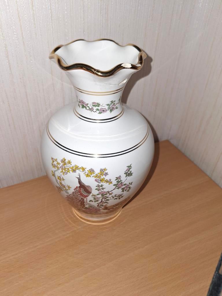 3x Handgemaakte Griekse vazen Neofitou – 24K goud – pauw, Ophalen of Verzenden