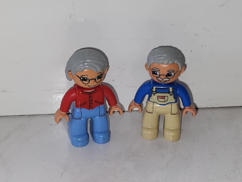 Duplo poppetjes opa en oma, Kinderen en Baby's, Speelgoed | Duplo en Lego, Gebruikt, Ophalen of Verzenden, Duplo, Duplo