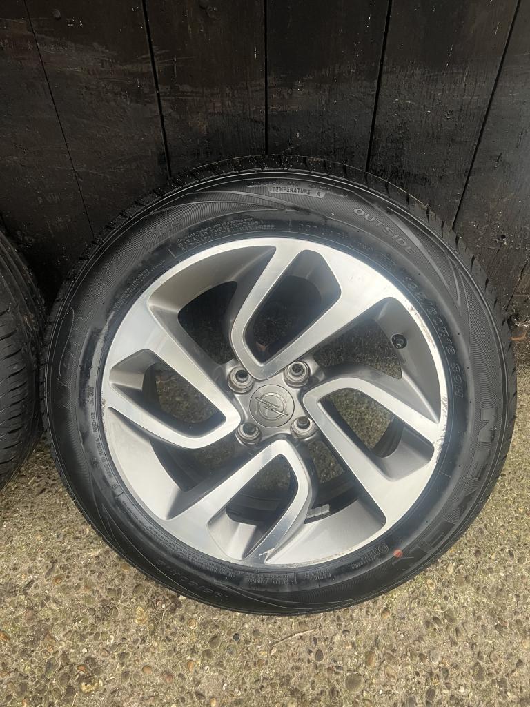 Originele Opel crossland X velgen 16 inch zomerset 4x108 set, Auto-onderdelen, Banden en Velgen, Niet ingevuld, Gebruikt, 16 inch