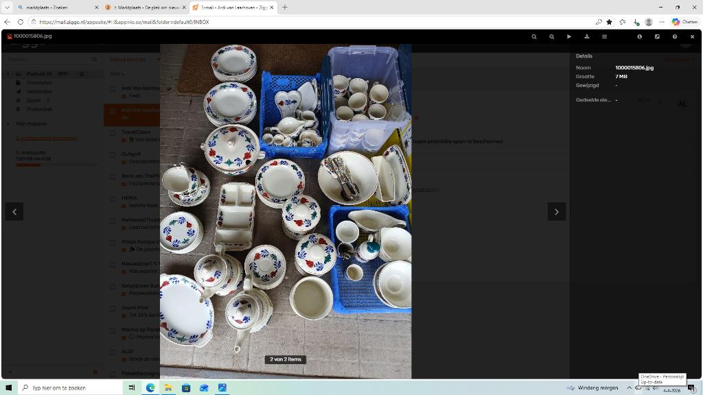 boerenbont servies, Huis en Inrichting, Keuken | Servies, Ophalen, Gebruikt, Aardewerk, Boerenbont