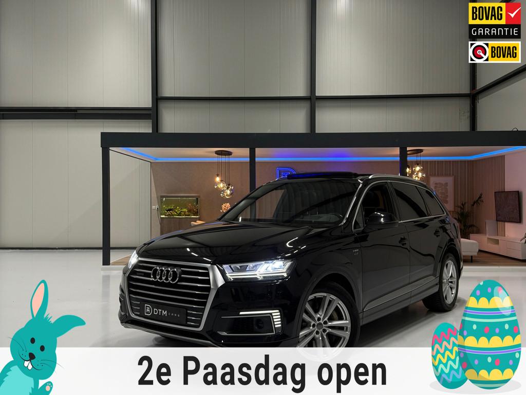 Audi Q7 3.0 TDI e-tron quattro Sport Head Up Display Pano 3X, Automaat, Gebruikt, 2420 kg, Zwart