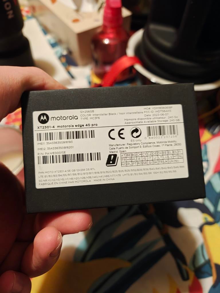 Motorola Edge 40 Pro - Goede staat, Overige modellen, Zwart, Touchscreen, Ophalen of Verzenden