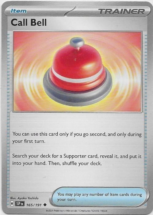Surging Sparks,  Call Bell [uncommon] 165/191, Verzenden, Nieuw, Losse kaart