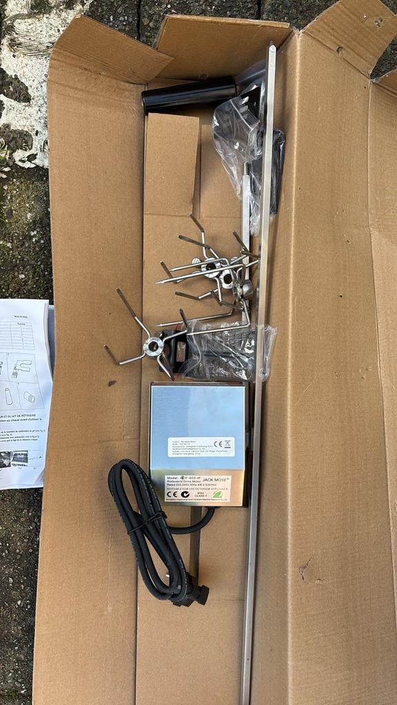 Rotisserie set voor BBQ - Nieuw in doos, Ophalen of Verzenden, Nieuw