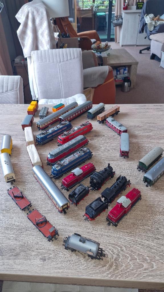 spullen voor een Trix Express baan ,alles in een koop., Hobby en Vrije tijd, Modeltreinen | H0, Gebruikt, Treinset, Gelijkstroom