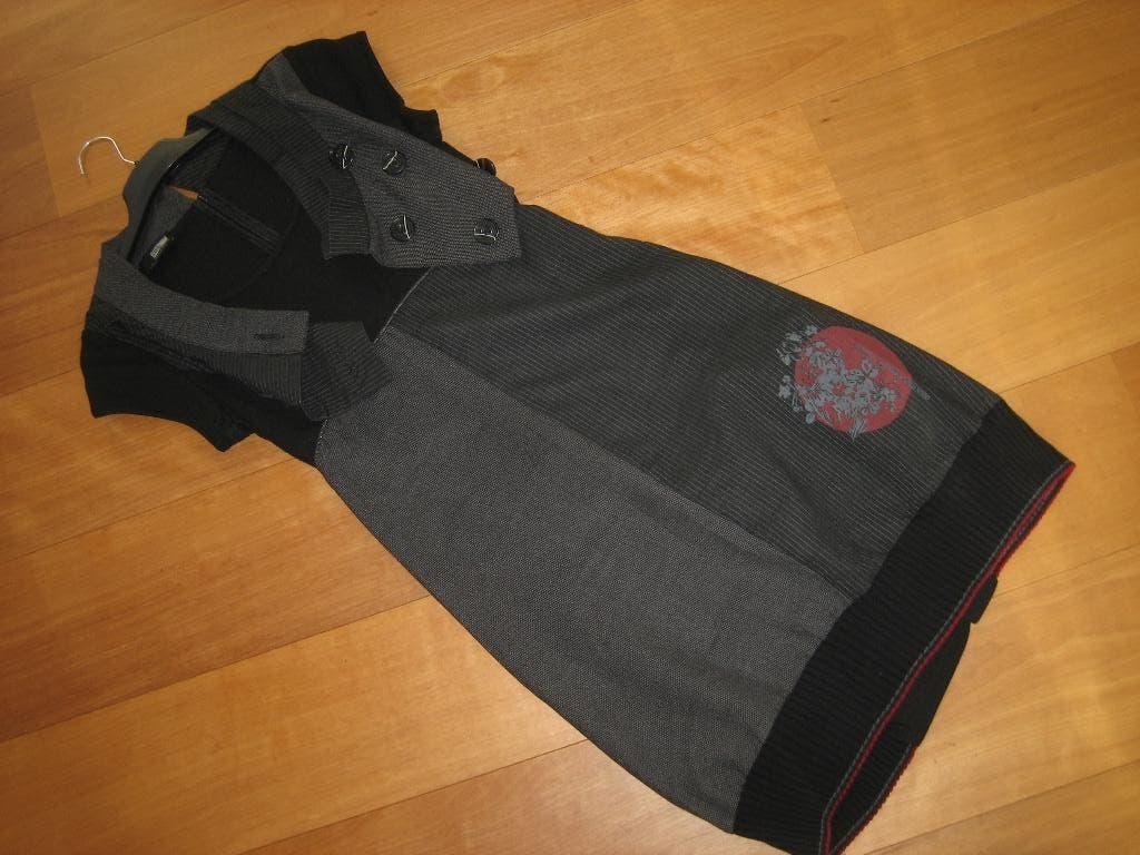 Prachtige speels zwart-grijs jurkje 2026 maat 2 snazzeys, Kleding | Dames, Jurken, Nieuw, Maat 36 (S), Grijs, Onder de knie, Verzenden