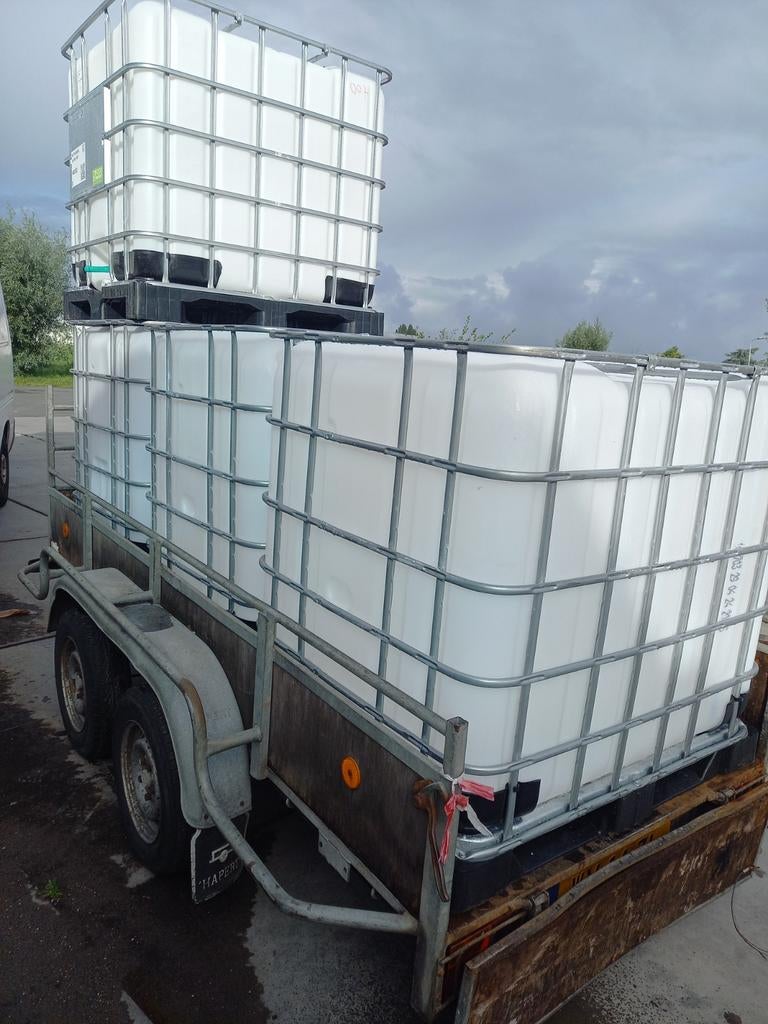 IBC 1000LITER/WATERVAT/SLOWFEEDER/SCHROOTBAK, 150 liter of meer, Ophalen of Verzenden, Zo goed als nieuw