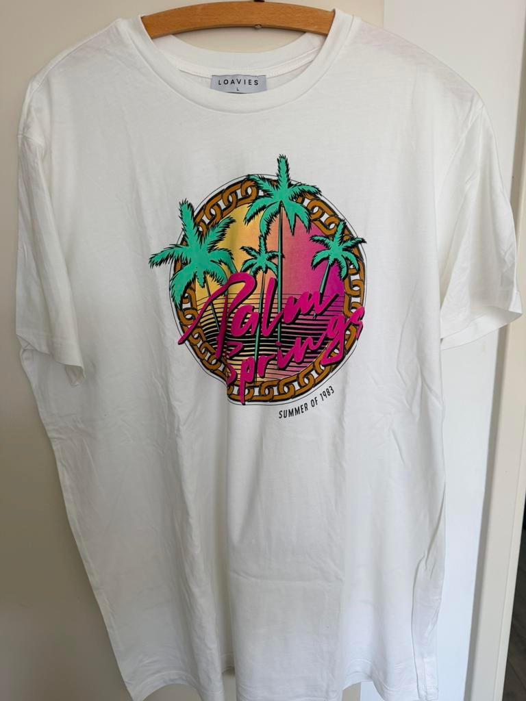 Stoer T-shirt van Loavies, maat L, Wit, Maat 42/44 (L), Ophalen of Verzenden, Zo goed als nieuw