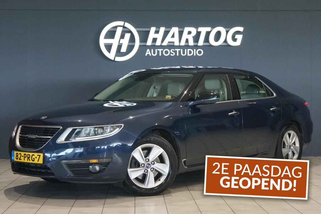 Saab 9-5 2.0T Vector Exklusiv + ORIG. NEDERLANDS, Auto's, Voorwielaandrijving, Euro 5, 4 cilinders, Blauw