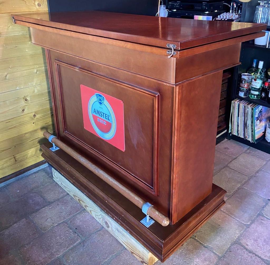 Houten bar met roulette en black jack tafel, Ophalen, Gebruikt