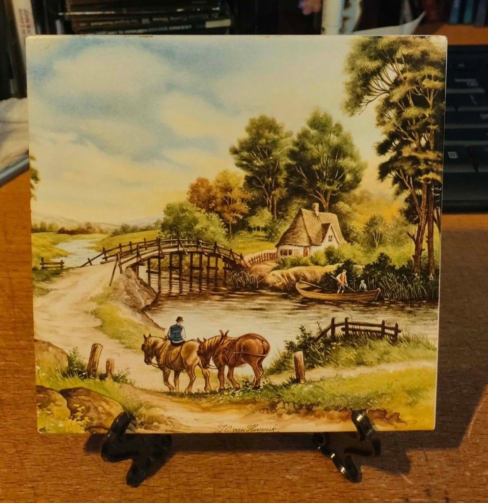 J.C. van Hunnik, Antiek en Kunst, Antiek | Wandborden en Tegels, Ophalen of Verzenden