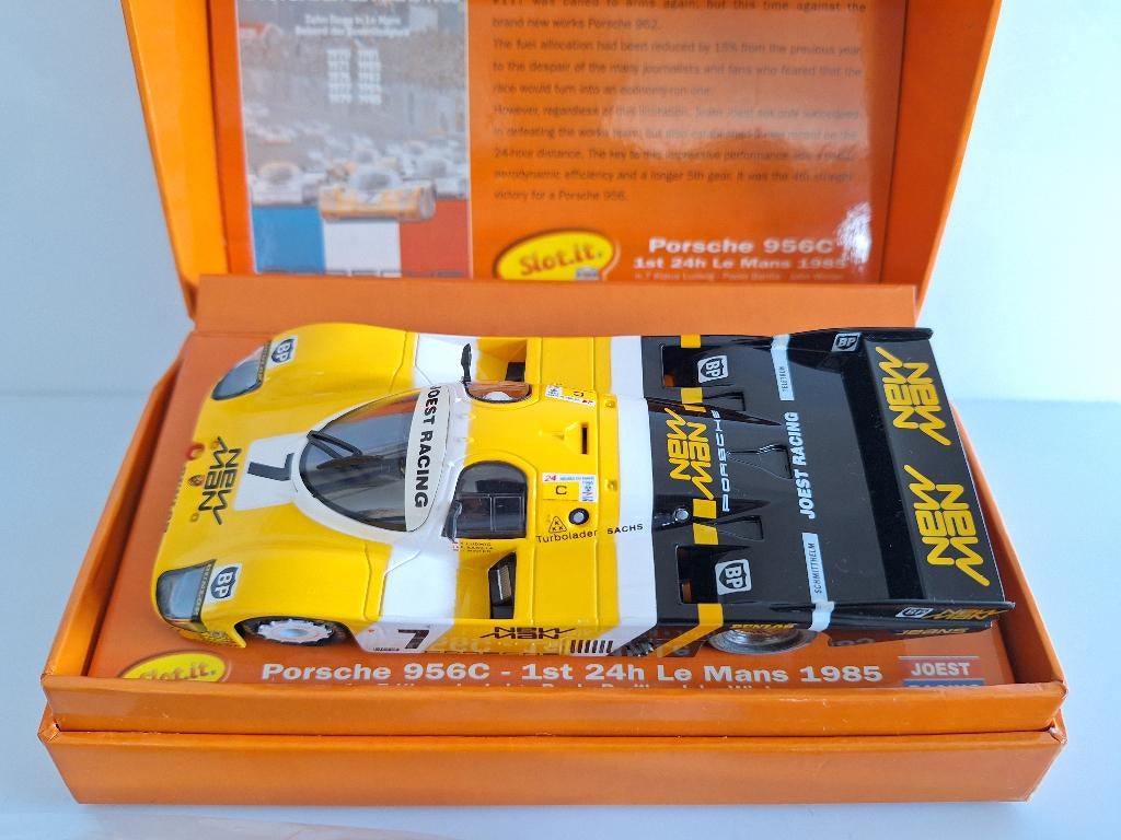 Slot-it Porsche 956C #7 Le-Mans 1985 Ref CW07 ( MEGA DEAL ), Overige merken, Racebaan, Slot-it, Ophalen of Verzenden