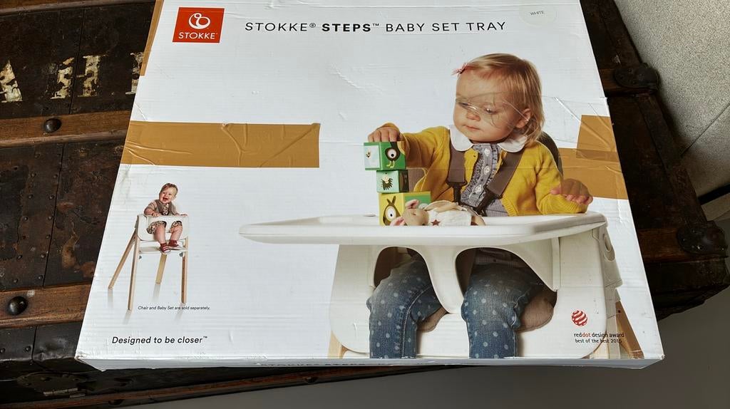 Stokke Steps Baby Tray wit, Kinderen en Baby's, Kinderstoelen, Ophalen of Verzenden, Gebruikt, Meegroeistoel