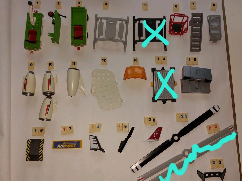 Playmobil onderdelen: Vliegtuigen, helikopters, vliegveld, Kinderen en Baby's, Speelgoed | Playmobil, Gebruikt, Los playmobil