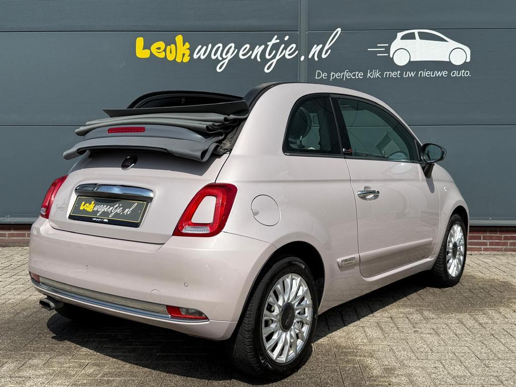 Fiat 500 C 0.9 TwinAir Turbo Star Cabrio *navi *ecc *cruise, Auto's, 86 pk, Gebruikt, Zwart, Overige kleuren