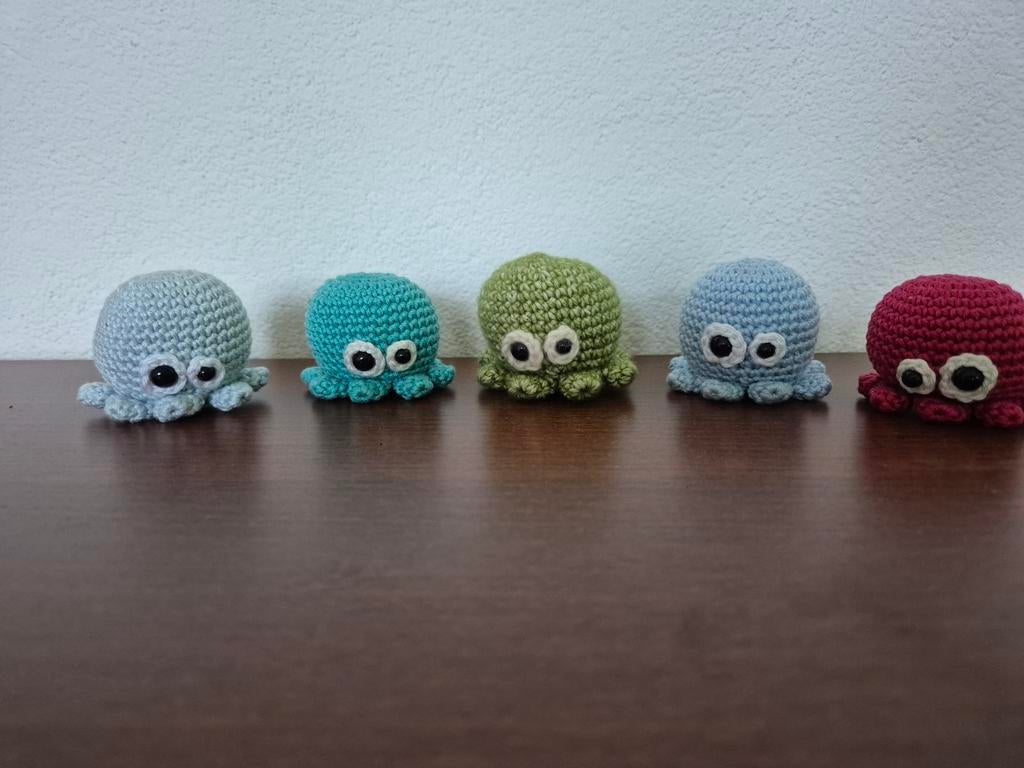 Gehaakte Inktvisjes - Schattige Knuffelvriendjes, Kinderen en Baby's, Speelgoed | Babyspeelgoed, Nieuw, Overige typen, Ophalen of Verzenden