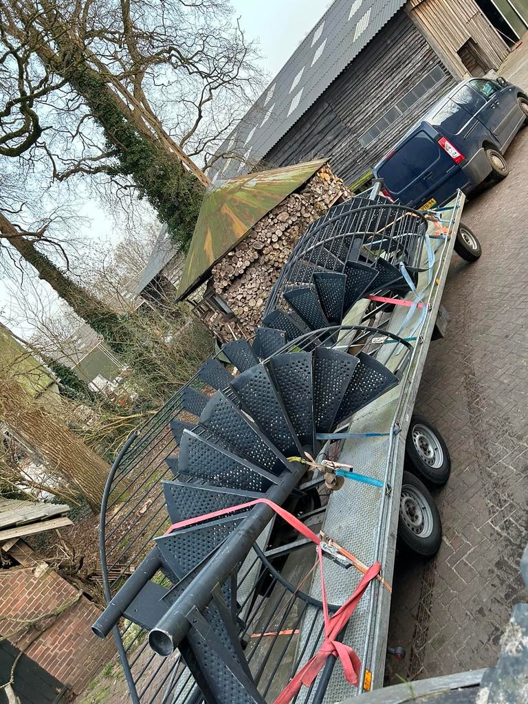 Wenteltrap 10.40 meter gegalvaniseerd brandtrap trap 10 mete, Ophalen of Verzenden, Gebruikt, 2 tot 4 meter