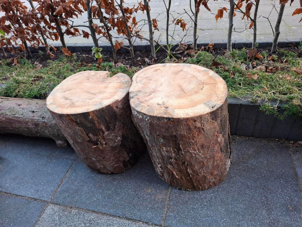 Hakblokken om haardhout op te kloven hakblok stam boomstam, Ophalen, Nieuw