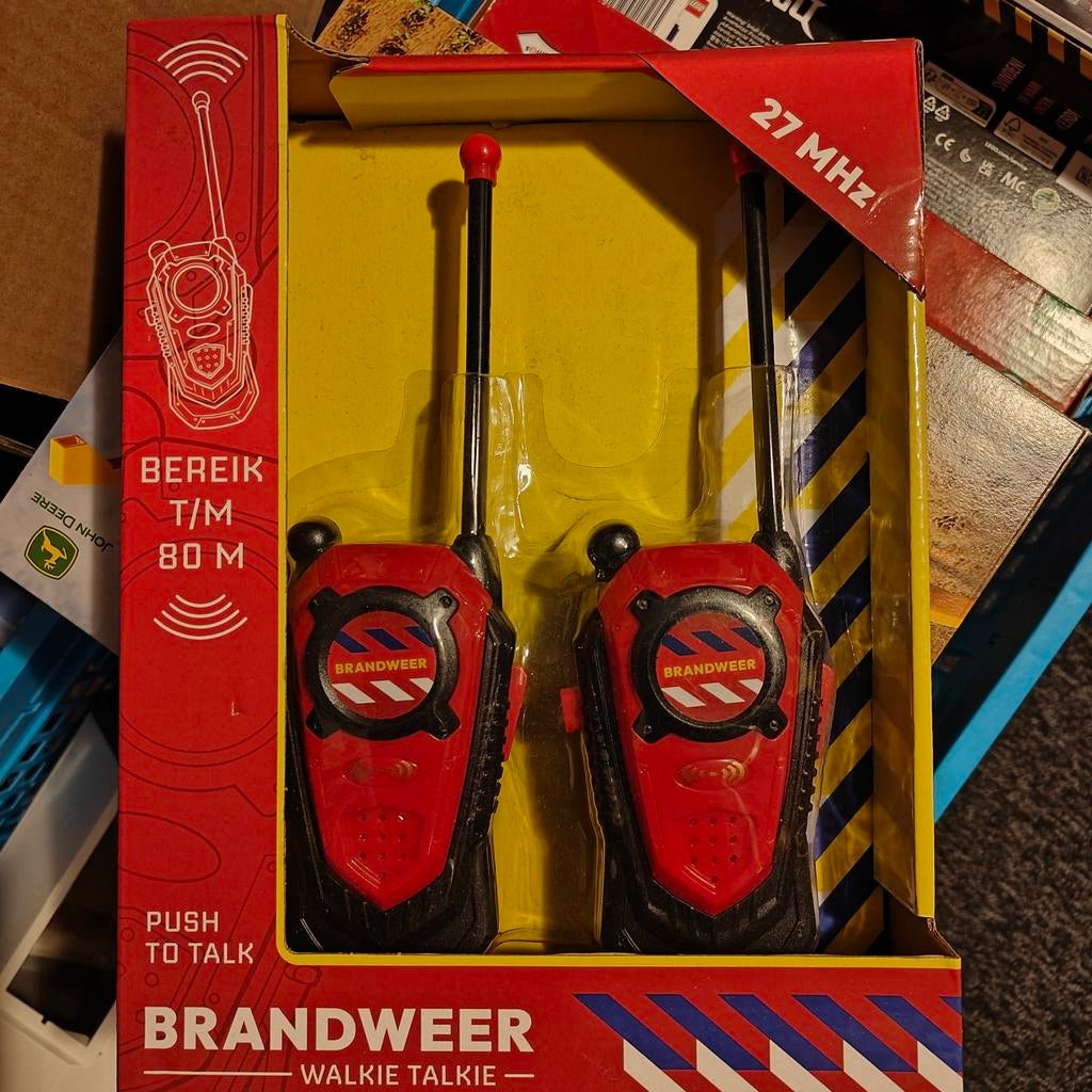 Nieuwe Brandweer Walkie Talkies - Bereik tot 80 meter!, Ophalen, Nieuw