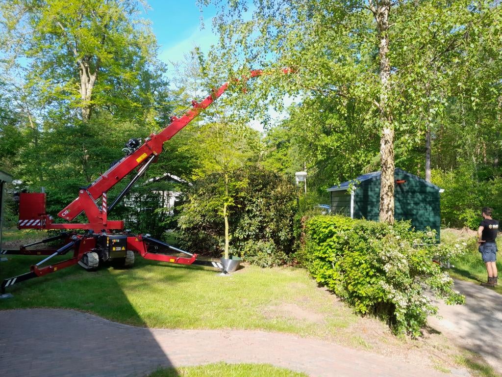 verhuur van: hoeflon C10e compactkraan minihijskraan