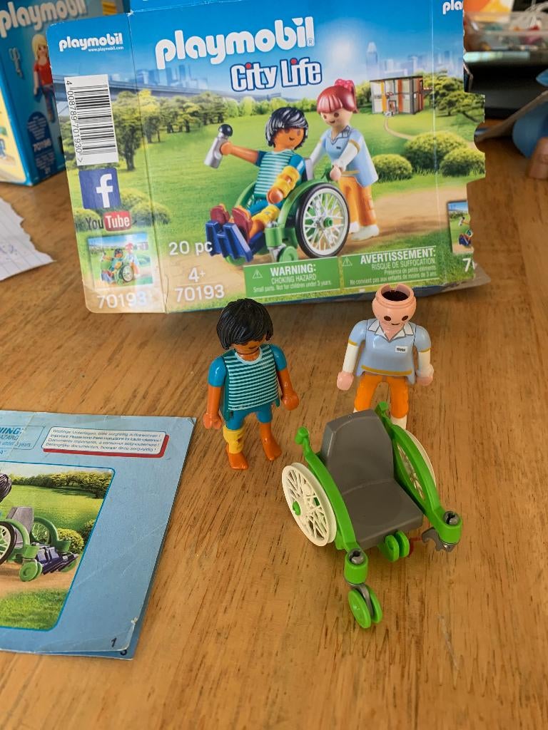 Playmobil citylife 70193 Patient in Rolstoel, Ophalen of Verzenden, Gebruikt, Los playmobil