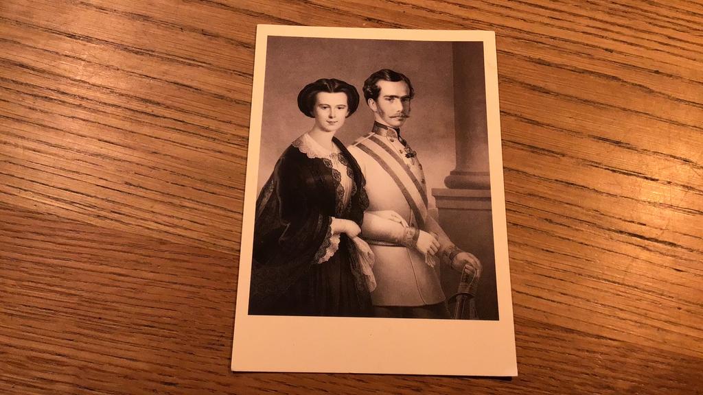 Kaart keiserpaar 1854 sisi, Ophalen of Verzenden, Nieuw, Kaart of Prent