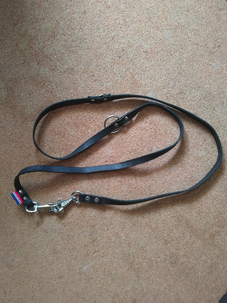Dog Sport Holland Politielijn Leer 12mm x ca 2m, Dieren en Toebehoren, Ophalen, Nieuw, Hondenriem