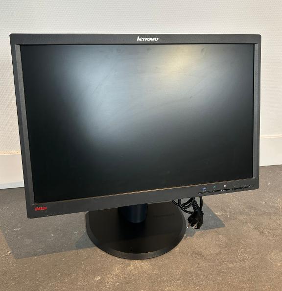 Monitor 22 inch - Lenovo ThinkVision Beeldscherm, Computers en Software, DisplayPort, Ophalen of Verzenden, In hoogte verstelbaar