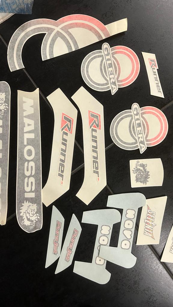 Gilera runner malossi stickerset purejet replica, Ophalen of Verzenden, Zo goed als nieuw, Overige typen, Piaggio