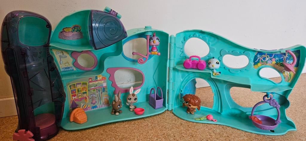 Littlest Pet Shop Speelhuis met Dieren, Kinderen en Baby's, Speelgoed | Overig, Ophalen of Verzenden, Gebruikt, Jongen of Meisje