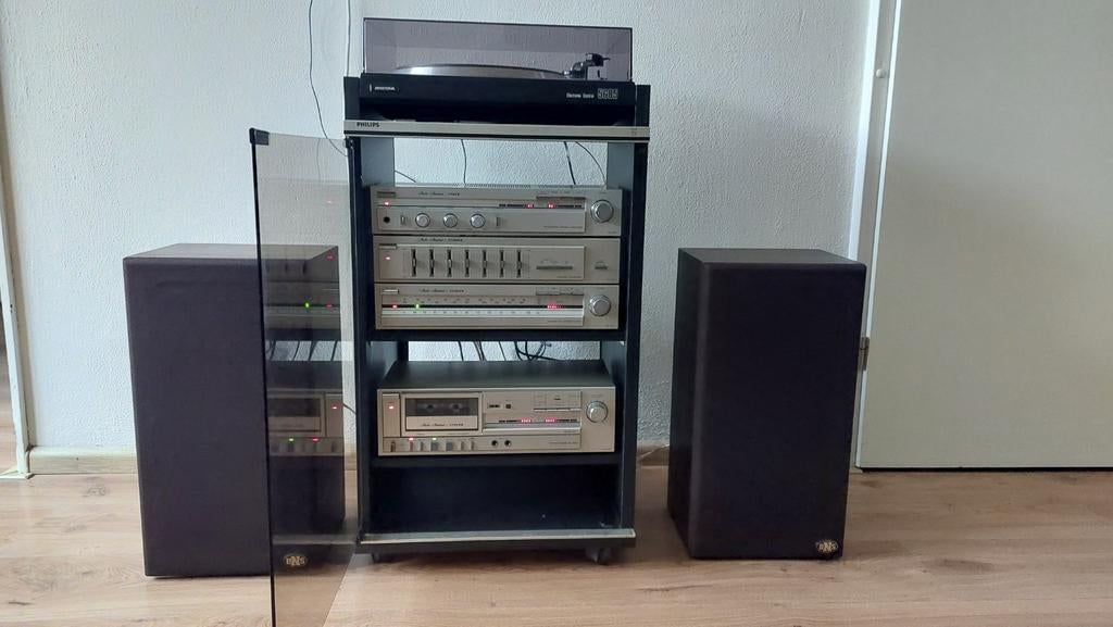 Complete stereo set Fisher, Aristona en BNS speakers, Gebruikt, Losse componenten, Ophalen, Tuner of Radio