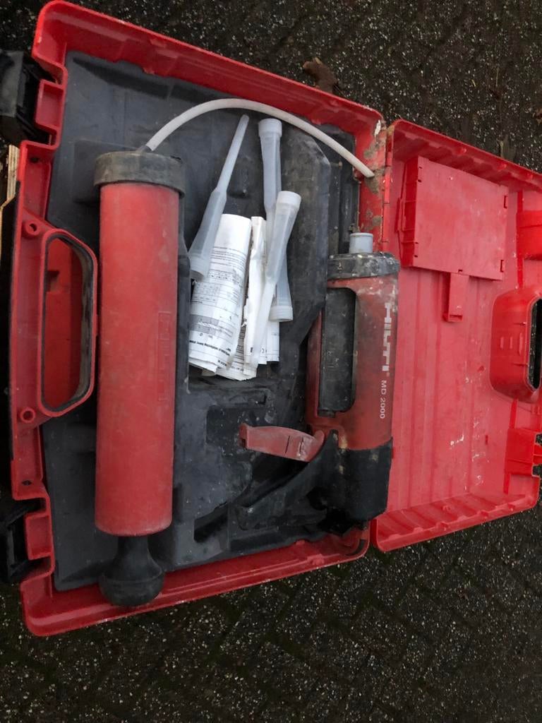 Hilti MD 2000 2-componenten spuit, Ophalen of Verzenden, Gebruikt