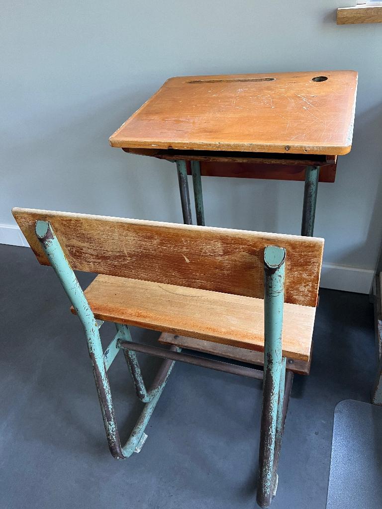 Oud schoolbankje, Antiek en Kunst, Ophalen