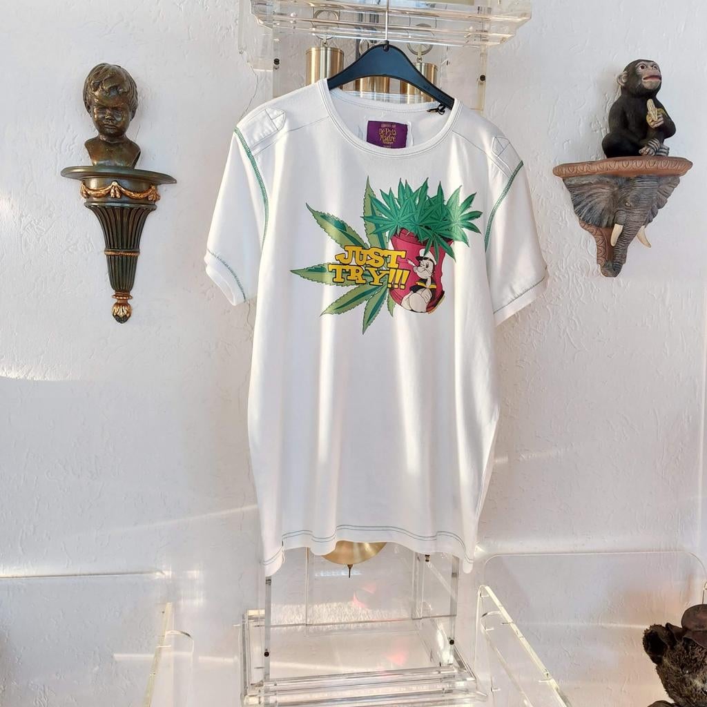 T-Shirt van het merk De Puta Madre.  Maat XL., Kleding | Heren, T-shirts, Zo goed als nieuw, Maat 56/58 (XL), Wit, Verzenden