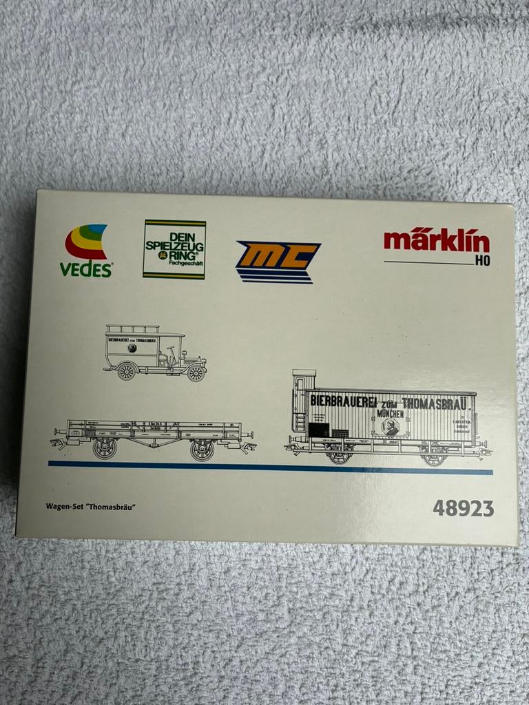 Märklin 48923 H0 Goederenwagenset 'Bierbrauerei Thomasbraü', Hobby en Vrije tijd, Modeltreinen | H0, Wisselstroom, Ophalen of Verzenden