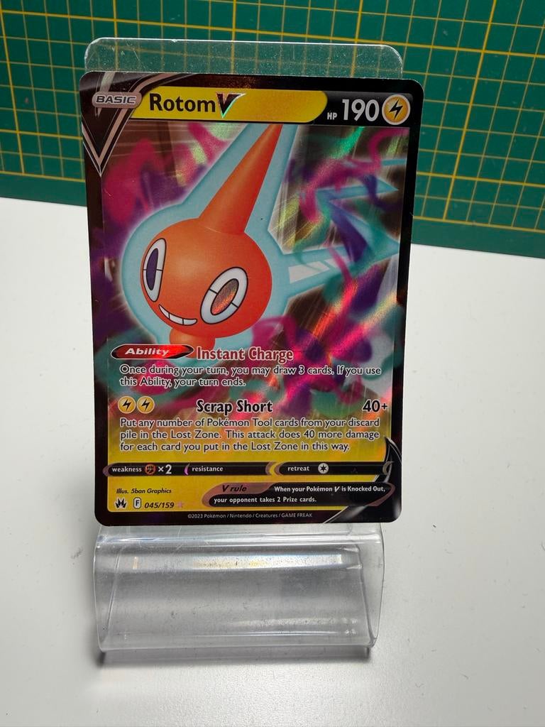 Rotom V - Crz 045 Pokemonkaart, Ophalen of Verzenden, Zo goed als nieuw, Losse kaart
