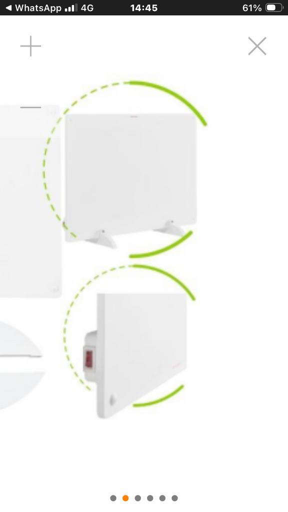 Infrarood verwarmingspaneel 550W - Nieuwstaat, 500 tot 800 watt, Hoog rendement (Hr), Kachel, Ophalen of Verzenden