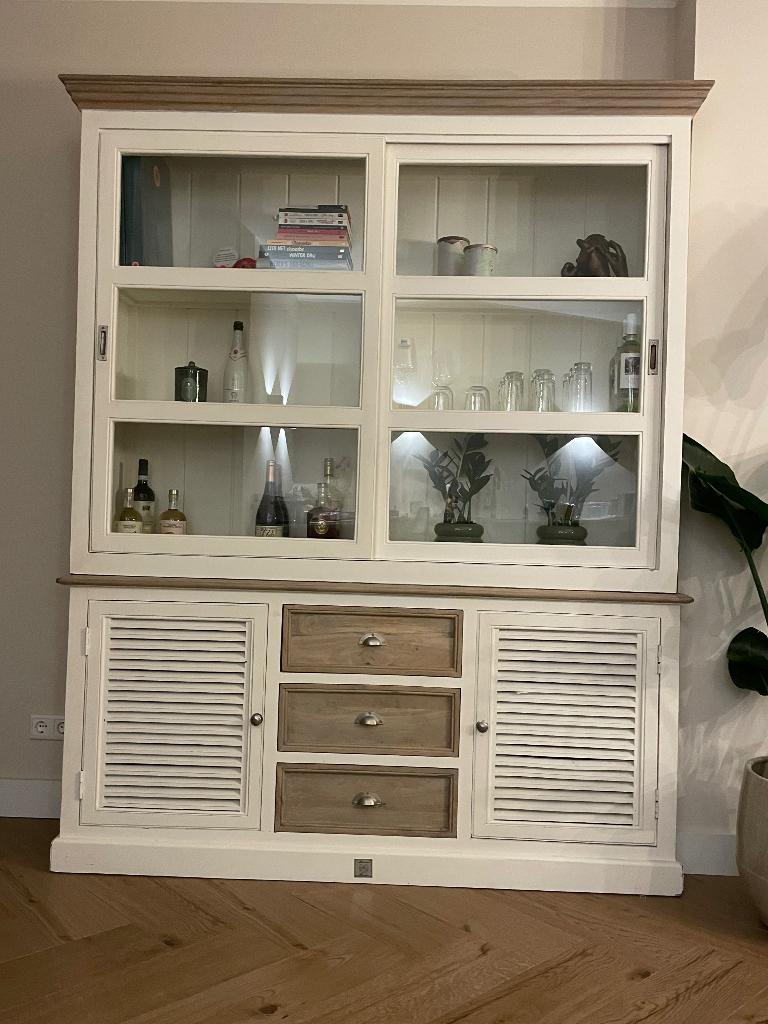 Rivièra maison kast 'Long Key' 180cm, Ophalen, Gebruikt, Met deur(en), 200 cm of meer