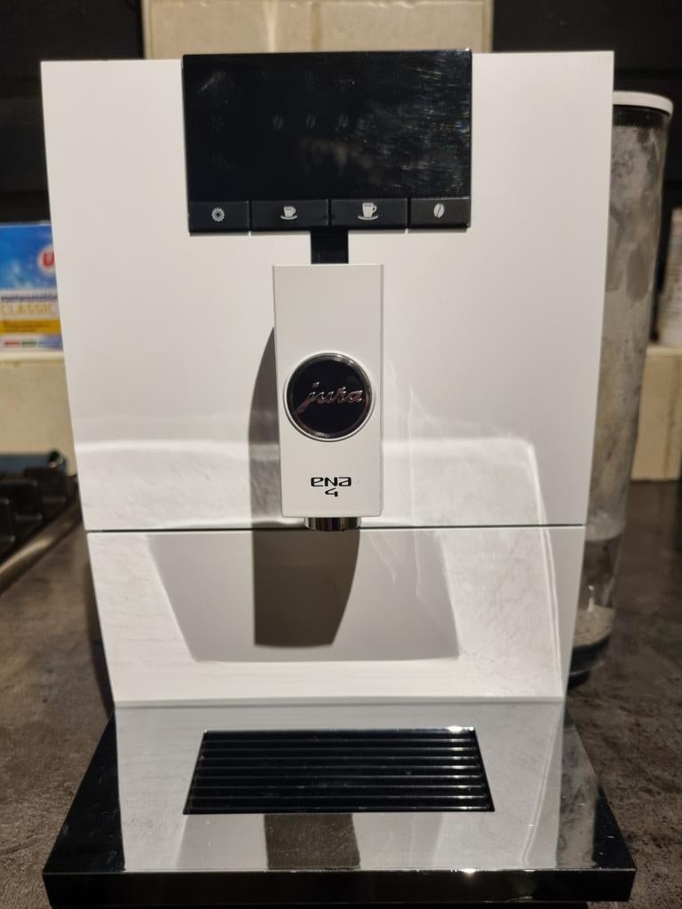 Jura Ena 4 Full Nordic White Espresso Machine, Witgoed en Apparatuur, Koffiezetapparaten, Ophalen, Afneembaar waterreservoir, Gebruikt