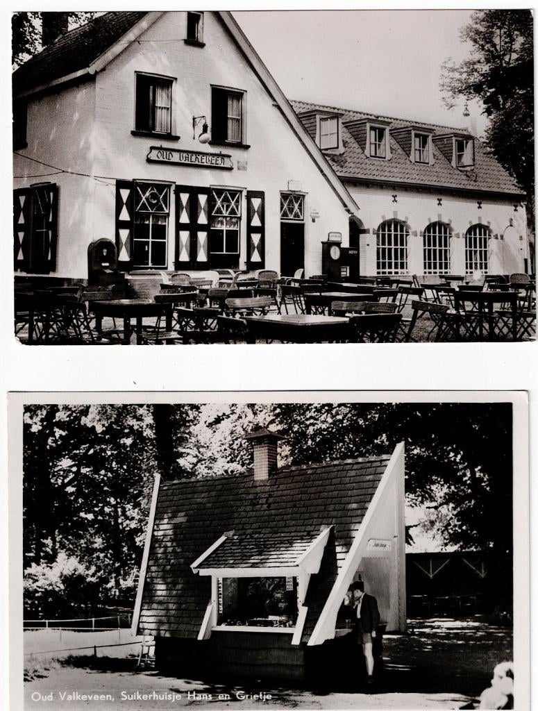 Partij van 3 fotokaarten van Oud Valkeveen vanaf 1950., Ophalen of Verzenden, 1940 tot 1960, Gelopen, Noord-Holland