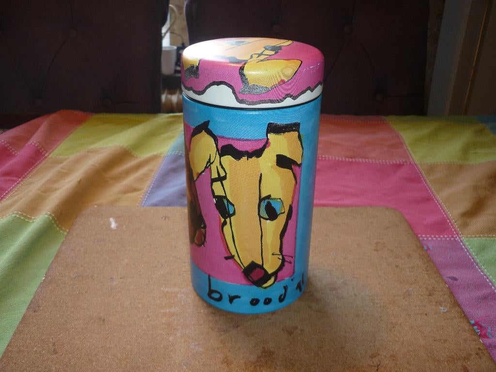 Mooie Herman Brood blik in zeer goede staat, Verzamelen, Blikken, Ophalen of Verzenden, Zo goed als nieuw, Beschuit