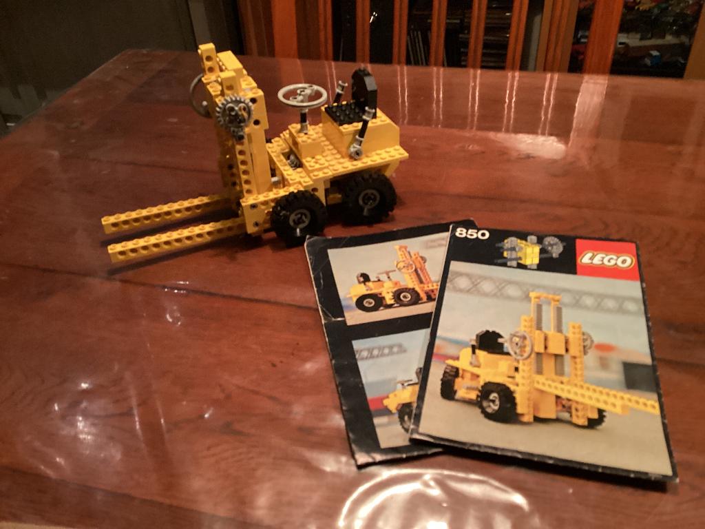 Lego heftruck set 850, Ophalen of Verzenden, Zo goed als nieuw, Complete set, Lego