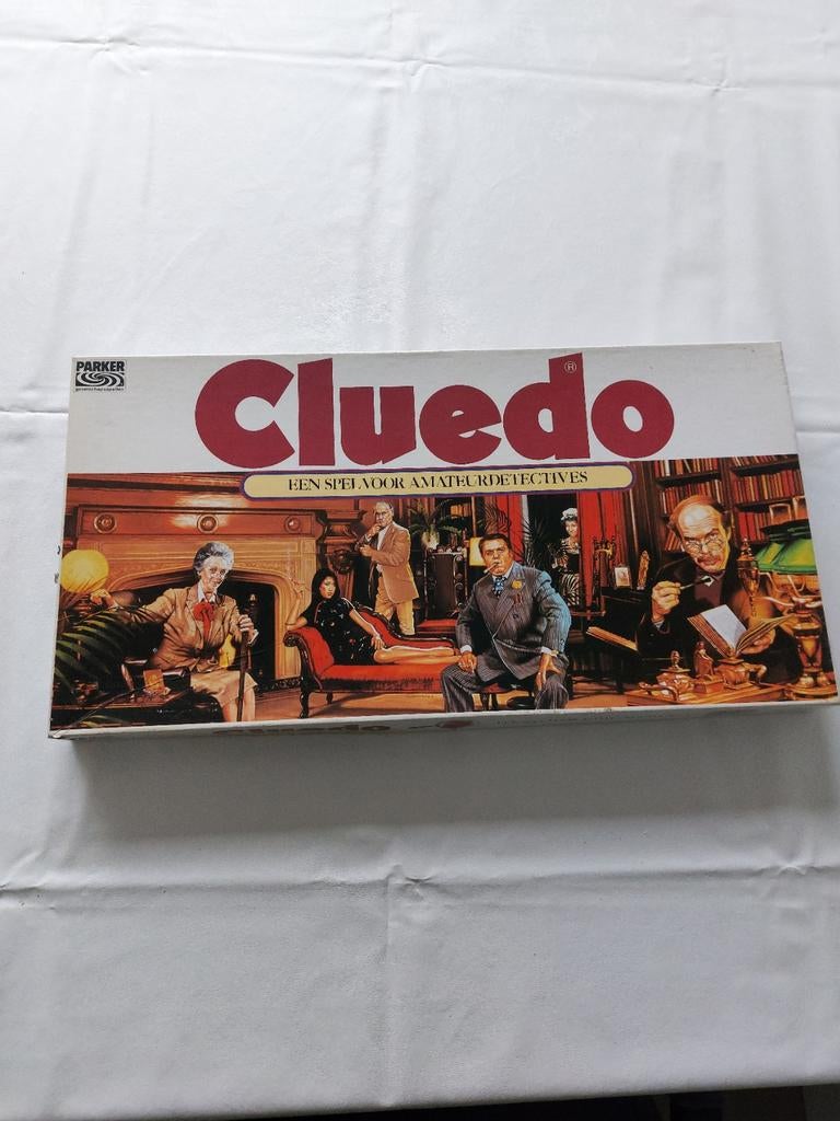 Ouderwetse Cluedo - Compleet, Vijf spelers of meer, Ophalen of Verzenden, Gebruikt, Parker