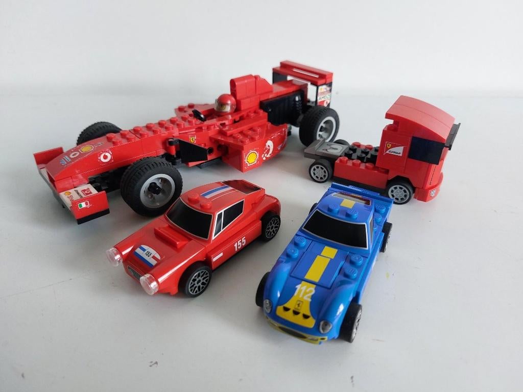 Lego 4x Ferrari, 8362 + 30191 + 30193 + 40192, compleet, Ophalen of Verzenden, Gebruikt, Complete set, Lego