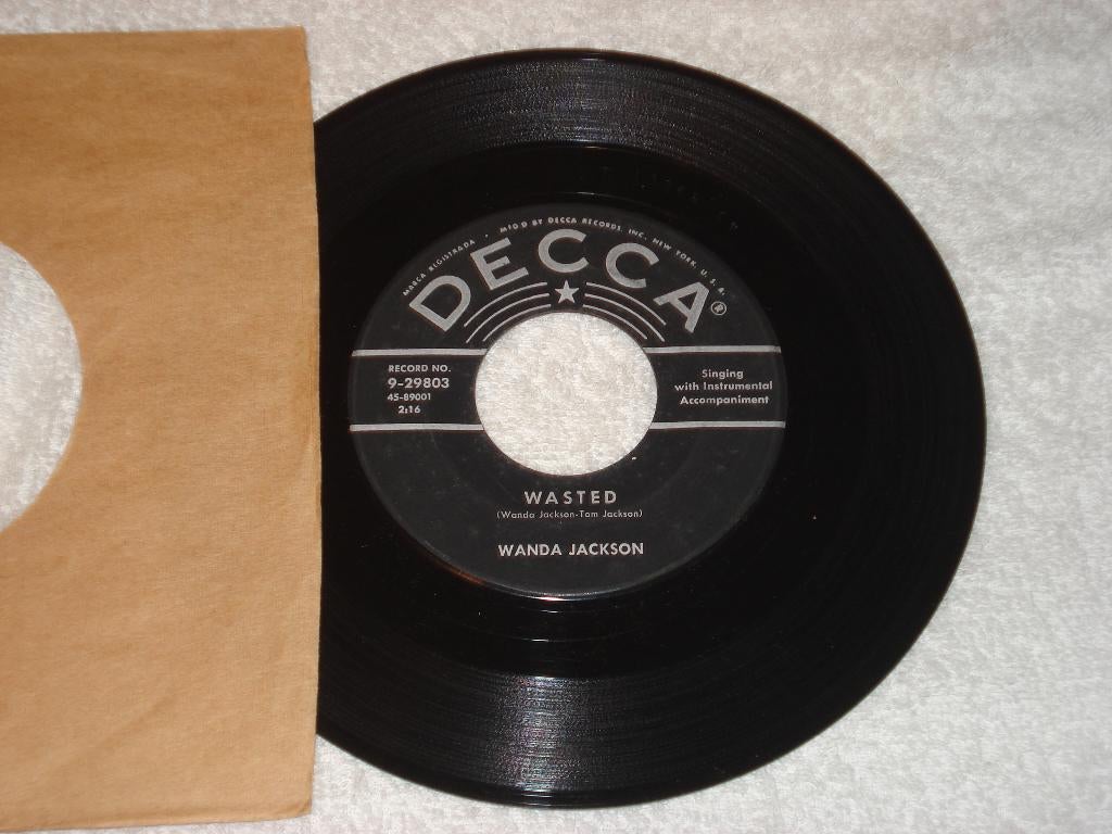Wanda Jackson  Wasted   Decca     Usa   Orgineel, Ophalen of Verzenden, Zo goed als nieuw, Country en Western