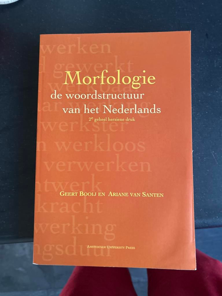 Morfologie: Woordstructuur van het Nederlands, Boeken, Ophalen of Verzenden, Alpha, Gelezen, WO